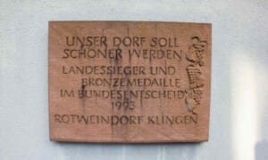 Klingen war schon einmal Landessieger beim Wettbewerb "Unser Dorf soll schöner werden" (Heute: "Unser Dorf hat Zukunft") (c) Uwe Götz